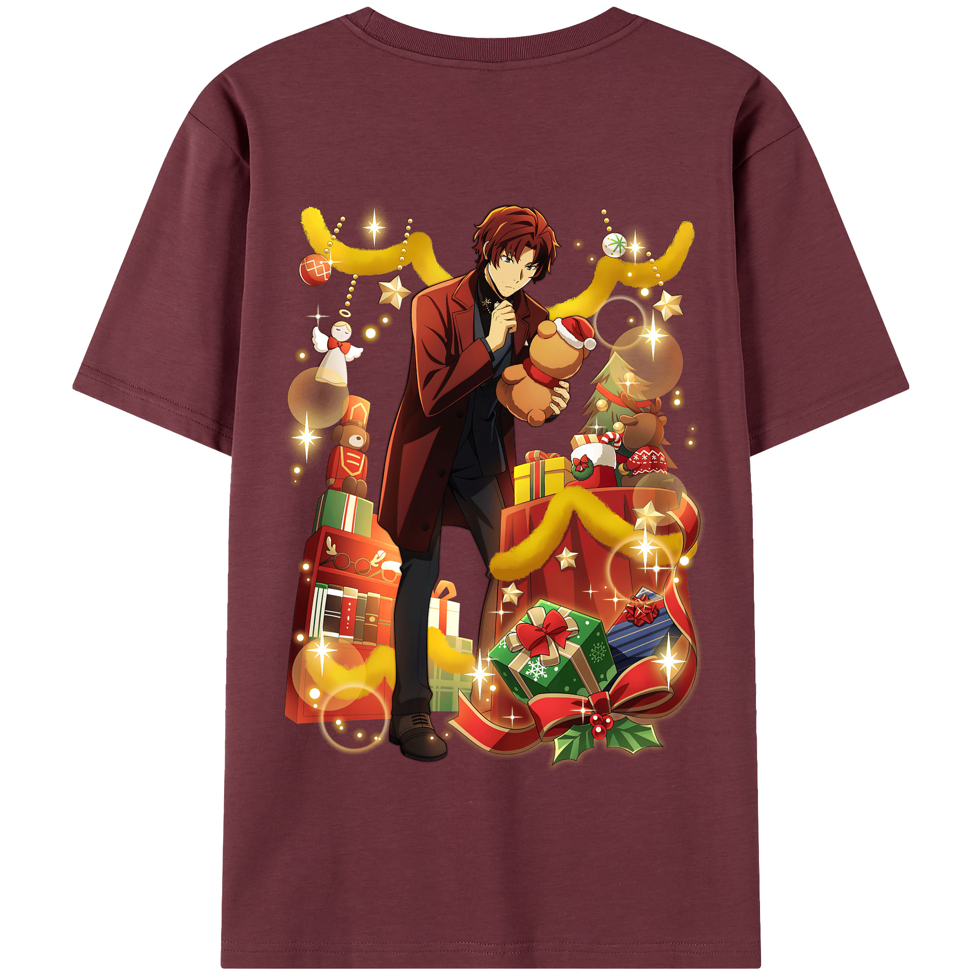 （画像用） 文豪ストレイドッグス Bungo Stray Dogs 綿100％半袖Tシャツ（背面プリント）